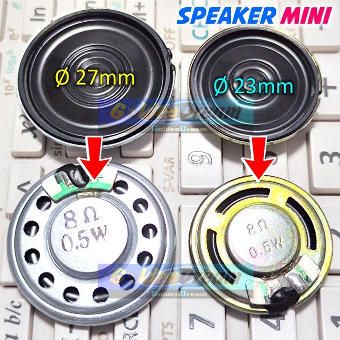 Gambar Speaker Mini 27mm 23mm 8 Ohm 0.5w Audio Speaker Kecil Bulat Tipis 8R - 23mm dari Toko Golden Dream undefined Tokopedia