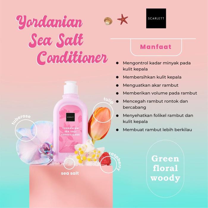 Gambar NEW PACK! SCARLETT WHITENING Yordanian Sea Salt Shampoo & - Conditioner dari Nsbeautybdg undefined Tokopedia