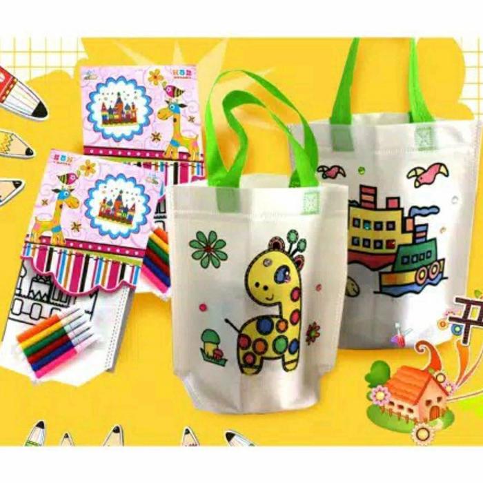 Gambar mainan edukasi mewarnai tas - merak dari Taqiedukids undefined Tokopedia