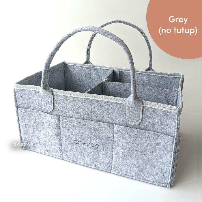 Gambar ZOEZOE Caddy Diaper Organizer Bag / Tas Popok Peralatan Bayi - Grey dari Zoezoe_NEW undefined Tokopedia