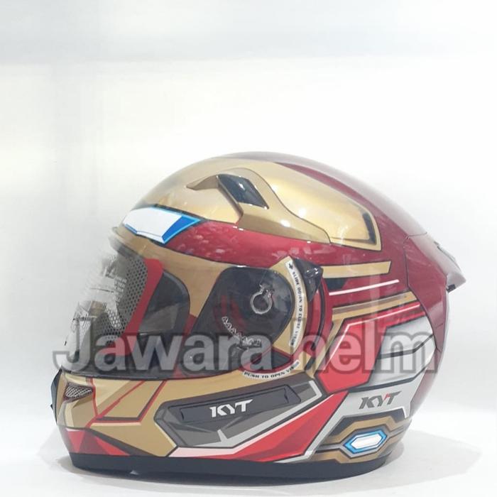 Helm Kyt Iron Man Full Face Motorcycle Helmet Jual Helm Kyt K2r K2