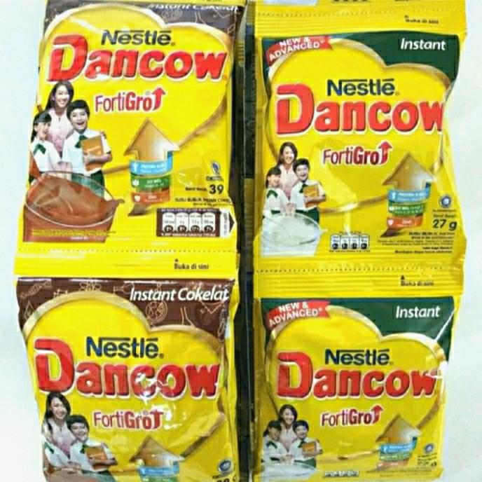 Gambar Dancow Susu Bubuk Nestle Fortigro 27 gr 1 Renceng - Coklat dari Arefa Shop_NEW undefined Tokopedia