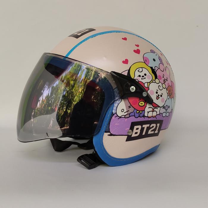 Gambar HELM ANAK FULL FACE BT 21 - HELM ANAK - Krem, All Size dari RADITYA HELM SIDOARJO undefined Tokopedia