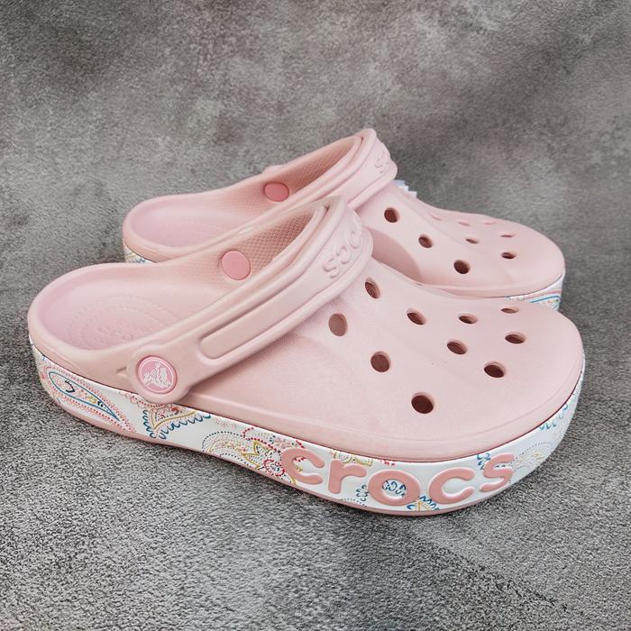 Promo Sandal Crocs Bayaband Bandana Print Clog Bayaband Graphic