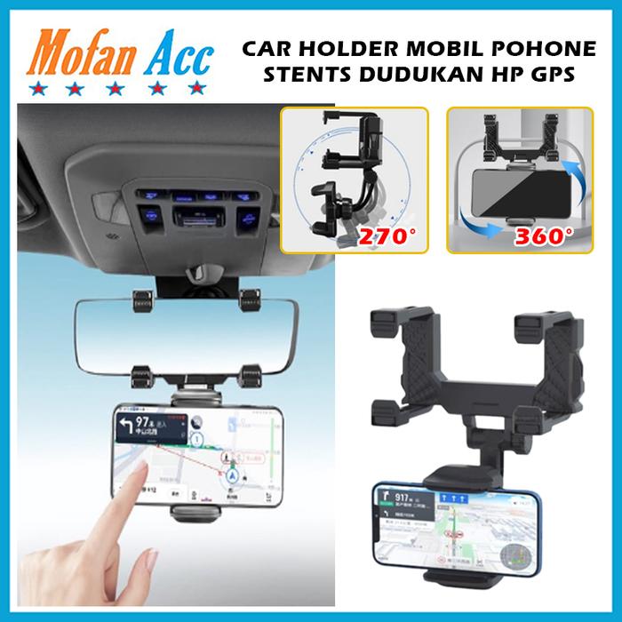 Gambar Universal Car Rearview Mirror Mount Holder Hp GPS di Kaca Spion Mobil dari GangEnam Cell_NEW undefined Tokopedia
