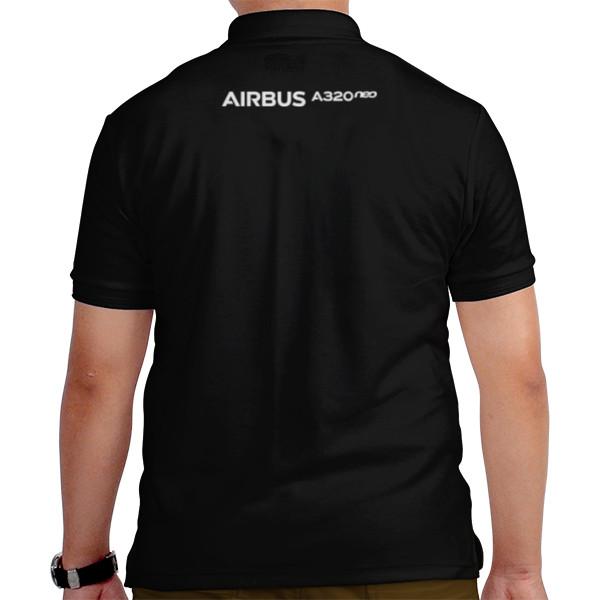 Gambar Baju Kaos Polo Airbus A320neo Polo Shirt Airbus A320neo Aircraft - Hitam, L dari Fly Buy Wear undefined Tokopedia