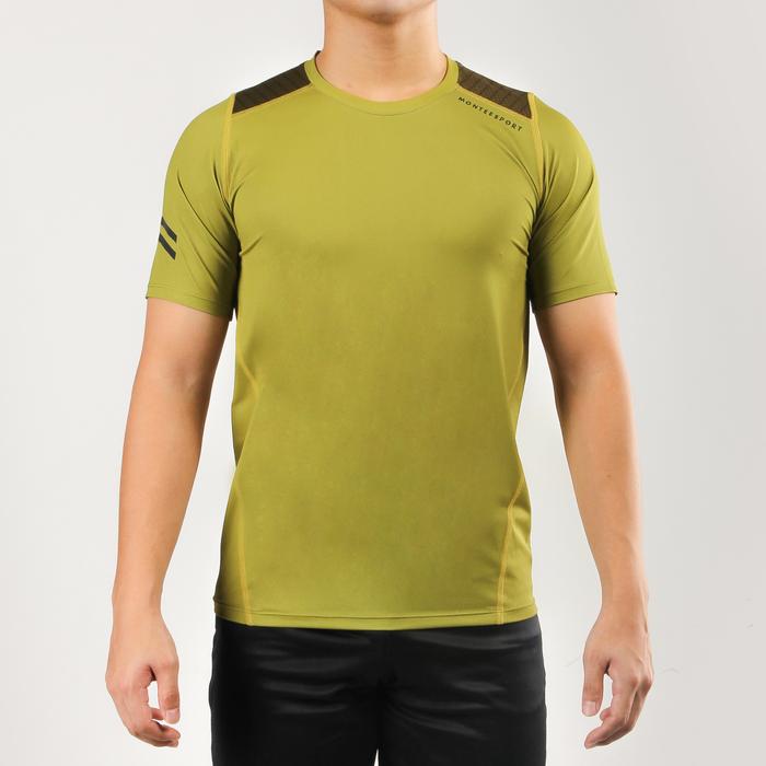 Gambar Running Jersey Pria Tee Montee Sport Spectrum Series Jogging - Olive, S dari MONTEE undefined Tokopedia