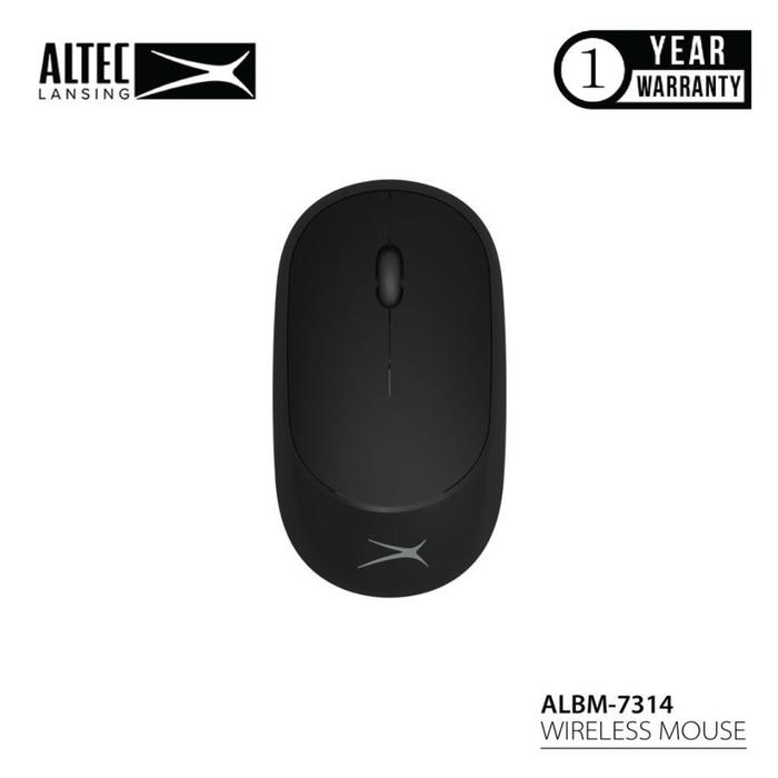 Gambar Mouse Wireless Altec Lansing ALBM7314 Silent Mouse - Hitam dari clickclickbdg undefined Tokopedia