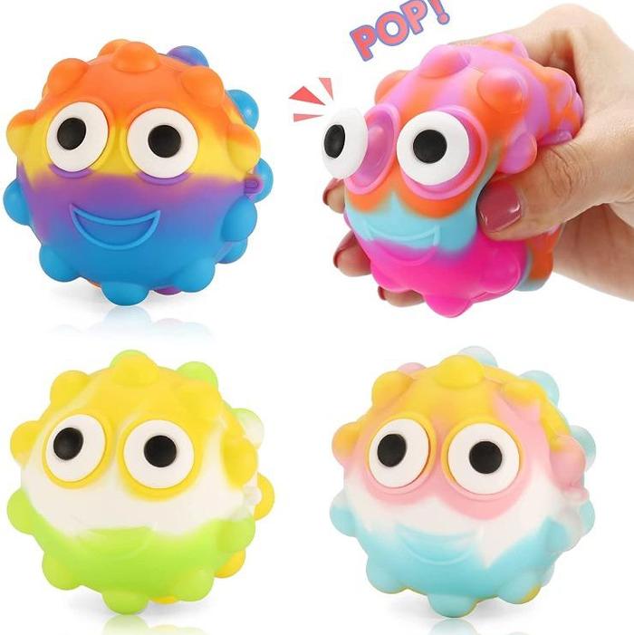Gambar ANTI STRESS TOY POP IT 3D tiktok popit mainan viral ball its murah - 3d eyes random dari Clover Lynn Store undefined Tokopedia