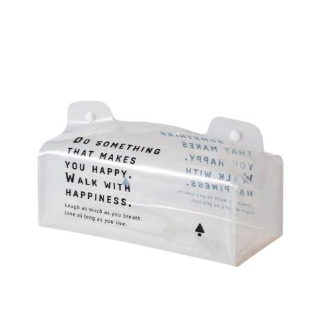 Gambar Tissue Box Kotak Tempat Tisu Aesthetic Clear Transparent PVC Plastik - ClearWhite dari ndns store undefined Tokopedia