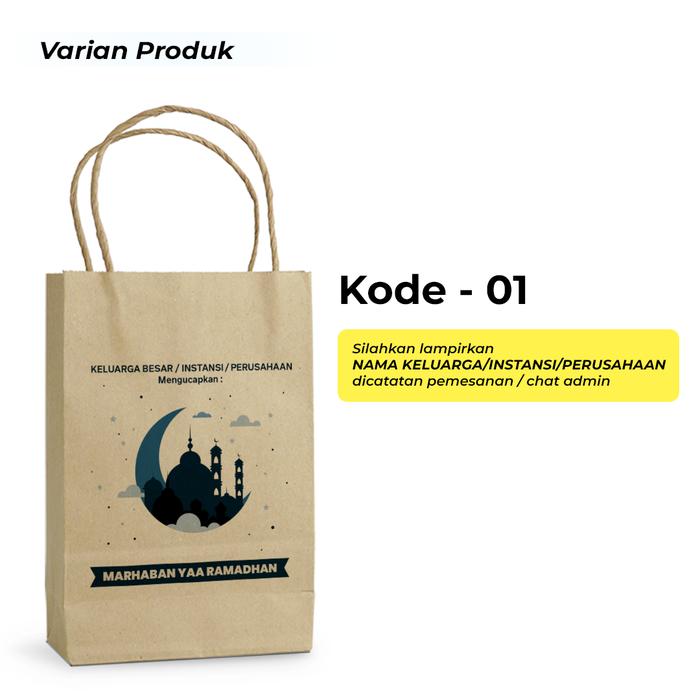 Gambar Paper bag Idul Fitri / Paper bag Lebaran / Paper bag coklat/Tas Kertas - S-01 dari DDC Ceria undefined Tokopedia