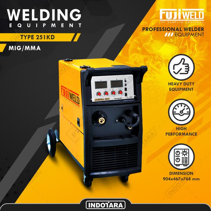 Gambar Mesin LAS 1 Phase Fujiweld - MIG/STICK 251KD dari PT. Indotara Persada undefined Tokopedia