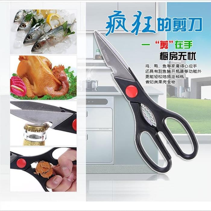 Gambar Gunting Multi 10 Fungsi Pisau Sisik Ikan Serba Guna Stainless Scissor - Harga Ekonomis dari Bela Buscent Online Shop undefined Tokopedia