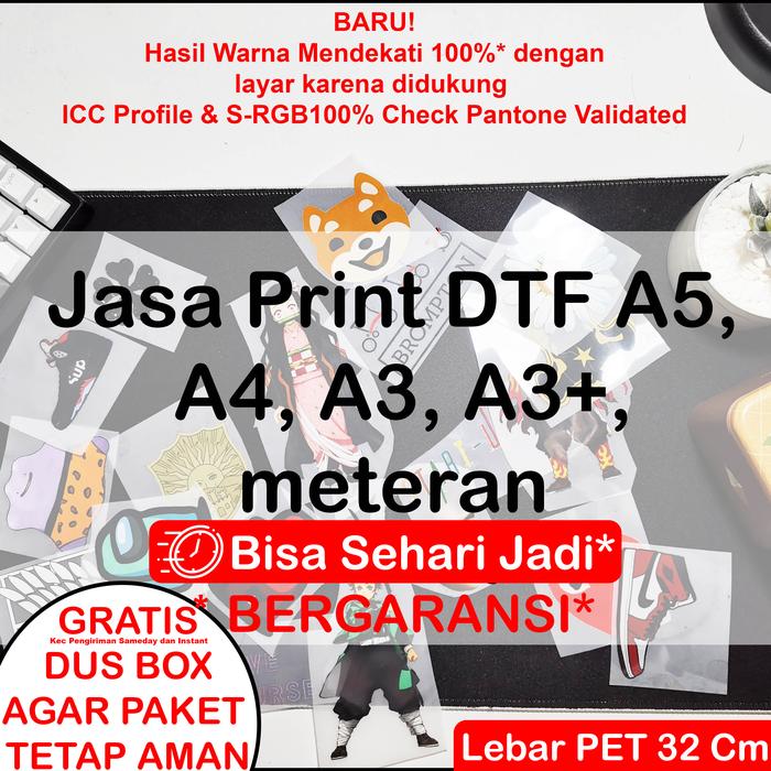 Gambar Jasa Print DTF A5, A4, dan A3(Desktop) - A3 dari Uniqewah undefined Tokopedia