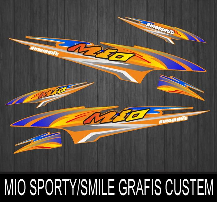 Gambar STRIPING MIO SMILE/SPORTY GRAFIS CUSTEM Motorcycle - Orange dari BTX Striping undefined Tokopedia