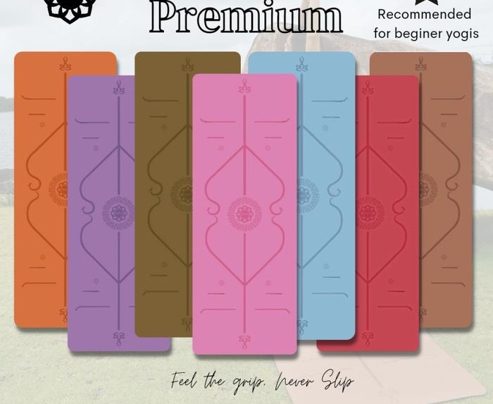 Gambar Premium Yoga Mat Pilates Mat 5 MM Anti Slip Matras Yoga Premium - PREMIUM 1 dari 99 Things You Need undefined Tokopedia