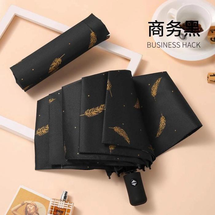 Gambar payung lipat daun - Hitam dari maisaraship undefined Tokopedia