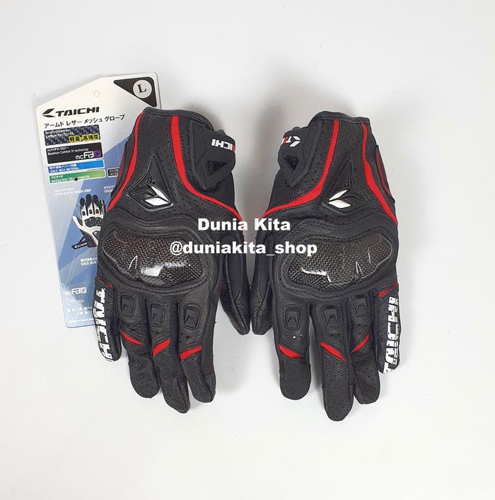 Gambar Sarung Tangan RST390 Full Black Gloves RST 390 - Merah, M dari Dunia Kita Shop undefined Tokopedia