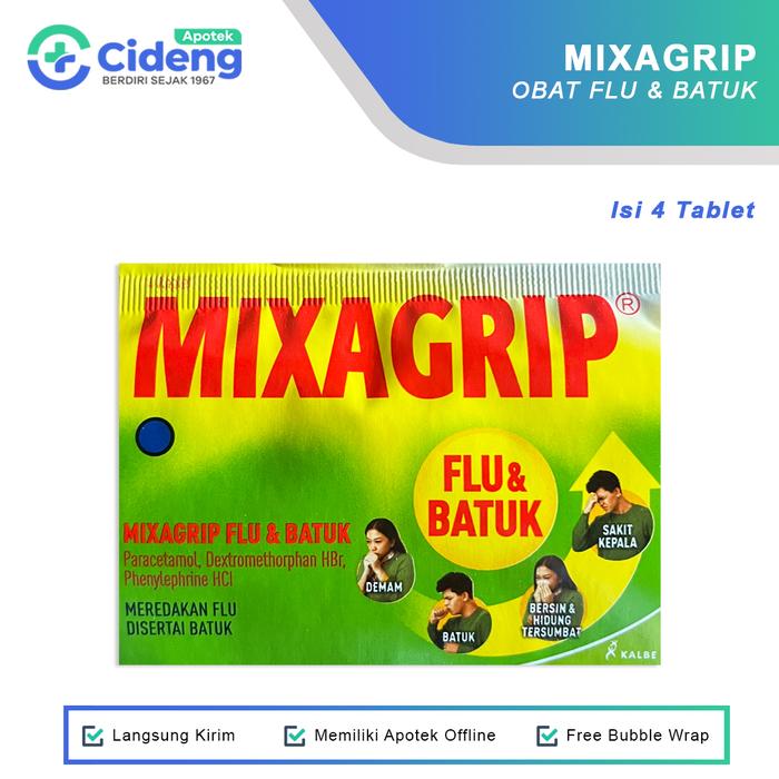 Gambar MIXAGRIP FLU BATUK Isi 4 Tablet dari Apotek Cideng undefined Tokopedia