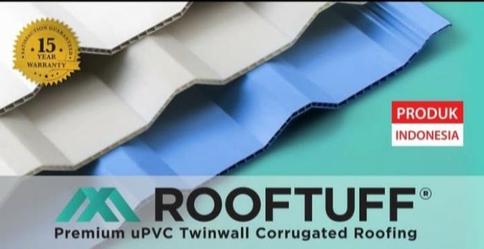 Gambar Atap UPVC ROOF TUFF / Mtr - Bening dari SA888 Store undefined Tokopedia