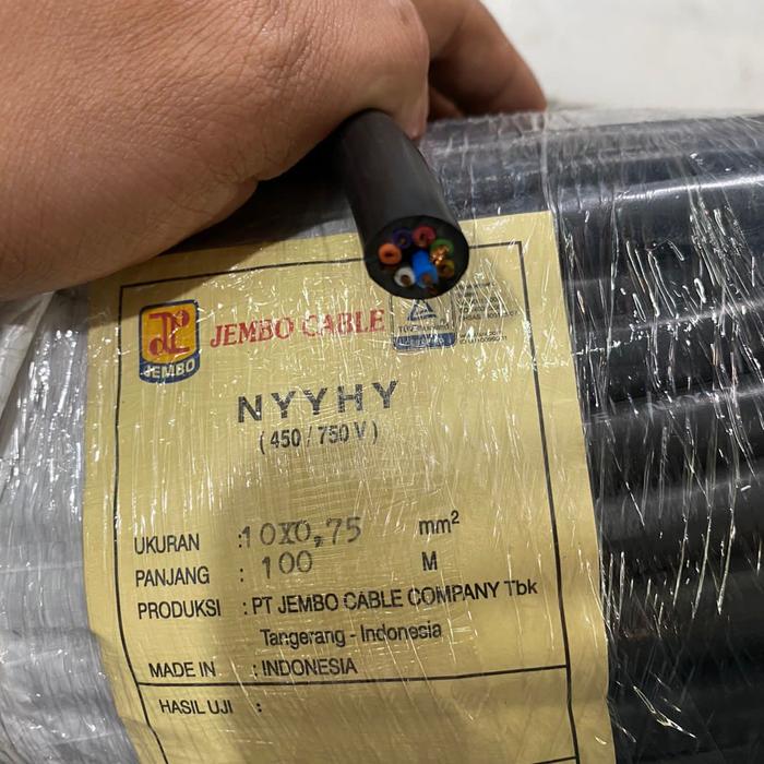 Jual KABEL SERABUT NYYHY 10x0.75 / nyyhy 10x0,75 JEMBO POTONGAN/ECERAN ...