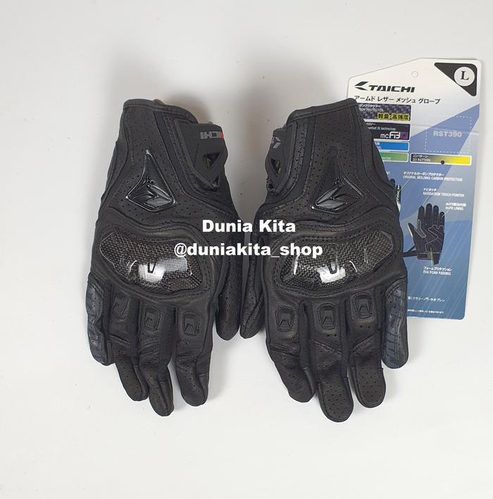 Gambar Sarung Tangan RST390 Full Black Gloves RST 390 - Hitam, XL dari Dunia Kita Shop undefined Tokopedia
