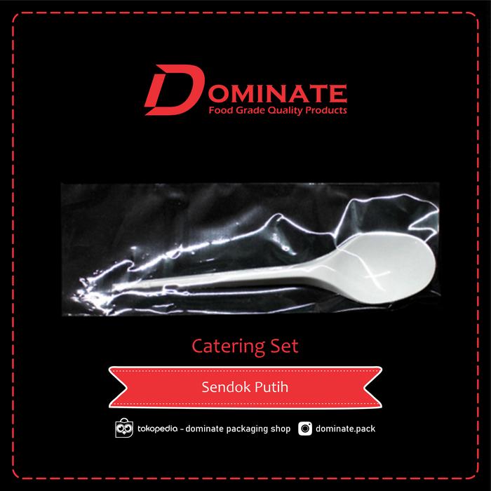 Gambar Catering Cuttlery Sendok Plastik Set Steril Bersih Murah isi SENDOK - Putih dari Dominate Packaging Shop undefined Tokopedia