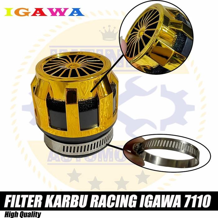 Gambar Filter Udara KARBURATOR RACING CNC Universal ukuran 24-32 IGAWA 7110 - Gold dari Infinity Automotive undefined Tokopedia