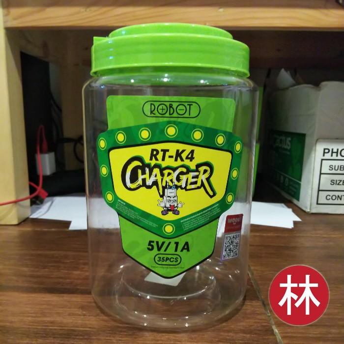 Gambar Toples Kaleng Kosong Bekas Kabel / Charger / Earphone - Vivan Robot - RT-K4 dari Liem Group undefined Tokopedia