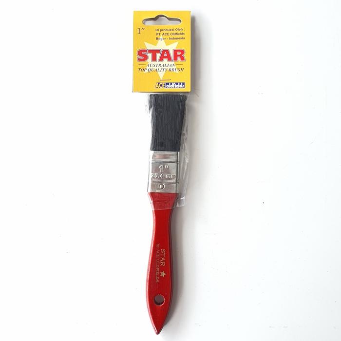 Gambar Kuas Cat STAR Series Black Brush ACE Oldfields Bulu Hitam - 1 inch dari Toko Cat Prisma Prima undefined 4 Tokopedia