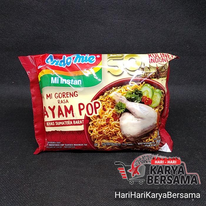 Promo Harga Indomie Mi Goreng Ayam Pop 85 gr - Tokopedia