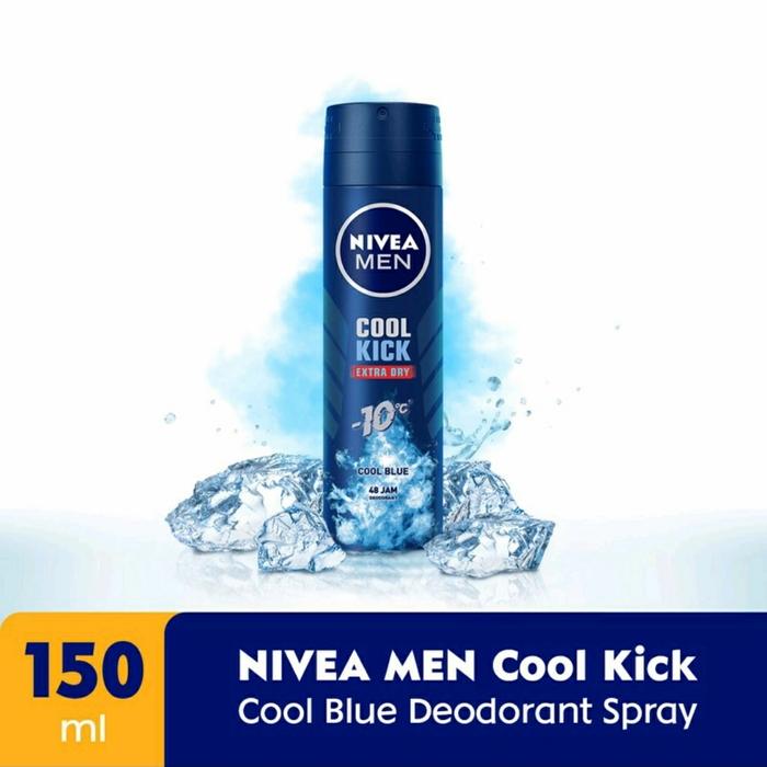 Gambar Nivea Men Deodorant Spray 150ML - Cool Extra Dry dari Rainbow.Bee undefined Tokopedia