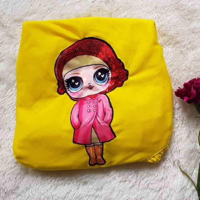 Gambar Jilbab Anak LED Khansa Usia (4-9th) by Vania Bahan Kaos - Lemon dari Vania Muthi Depok undefined Tokopedia