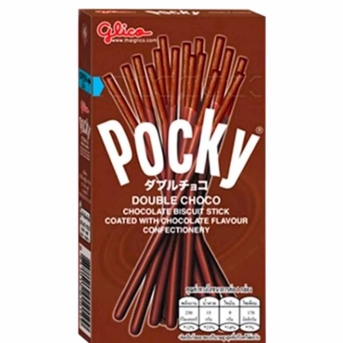 Gambar Glico Biskuit Pocky Chocolate 47 G Box - Double Choco dari Li Ying Shop undefined 4 Tokopedia