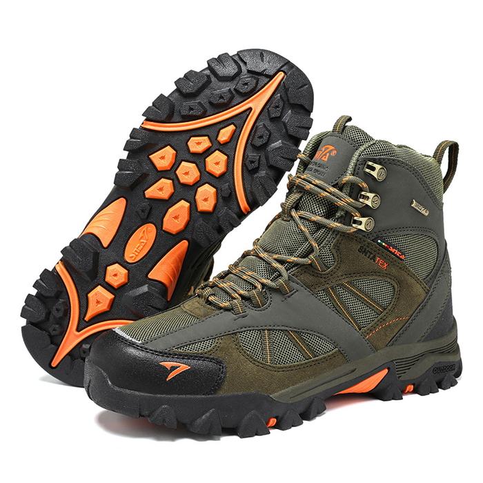 Gambar Sepatu Gunung Snta 499 Green Orange - Boots Hiking/Camping/Trekking - 39 dari HikeShop undefined Tokopedia