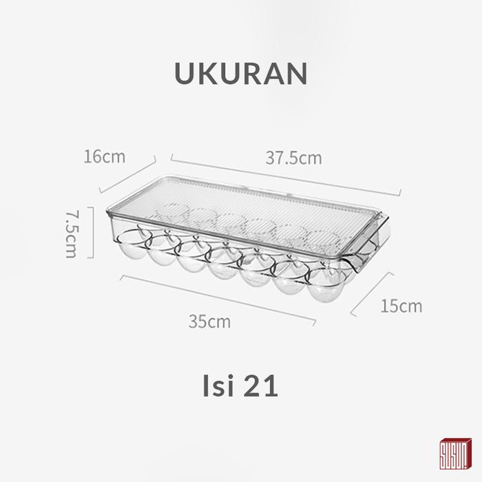 Gambar Box Telur / Kotak Telur / Tempat Telur / Tray Telur dengan Tutup - Isi 21 dari Susun ID undefined Tokopedia