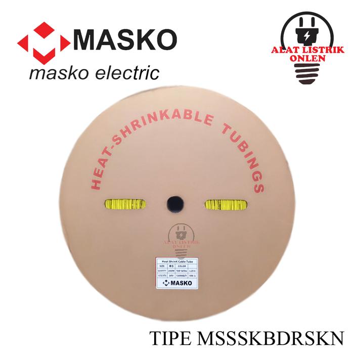 Gambar Isolasi bakar-Selongsong Bakar-Selotip Bakar 12mm 12 mm MASKO 100M - Kuning dari Alat Listrik Onlen undefined Tokopedia
