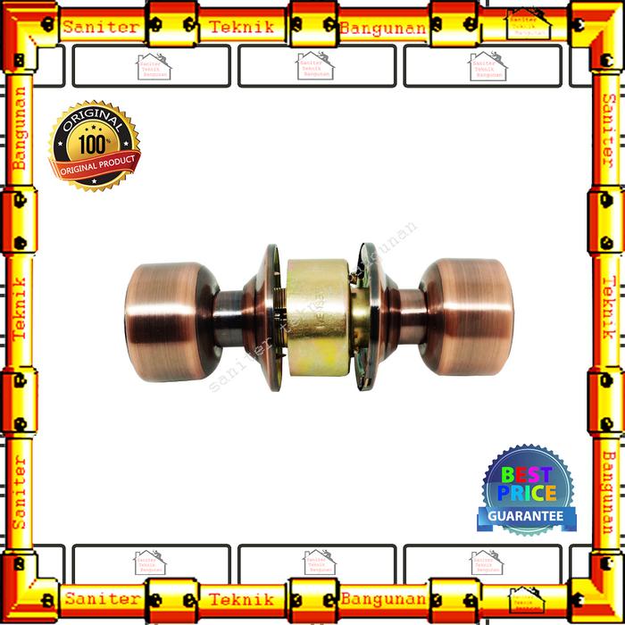 Gambar Kunci Pintu Bulat - Kunci Pintu Kamar Mandi - Handle Bulat Teshen - Antik dari Saniter Teknik Bangunan undefined Tokopedia