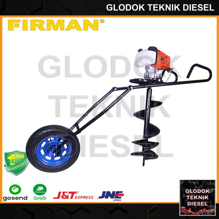 Gambar FIRMAN Mesin Bor Tanah Dorong Earth Auger Drill FBD 62 SP 62SP ORI - 4" (100 mm) dari Glodok Diesel undefined Tokopedia
