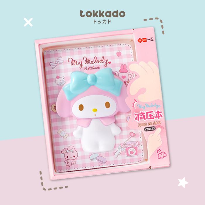 Gambar TOKKADO Sanrio Original Squishy Notebook Agenda Buku Catatan Anak Lucu - MyMelody Ribbon dari Tokkado undefined Tokopedia