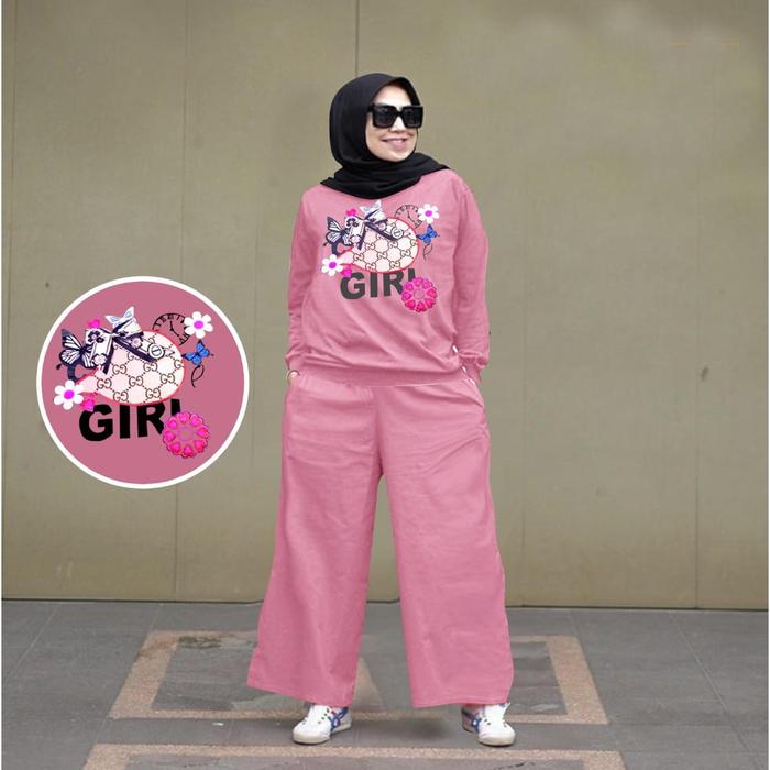 Gambar Set Jumbo Indah / setelan wanita / setelan hijabers / bisa COD - Dusty dari GEO Shop_NEW undefined Tokopedia