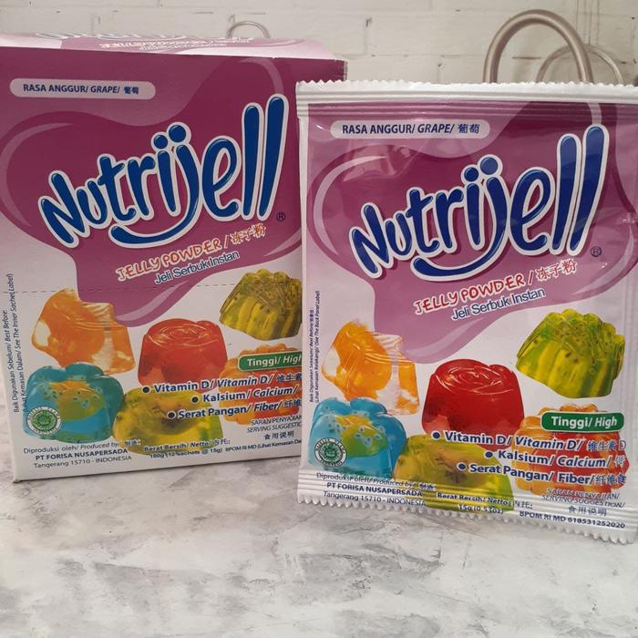 Gambar Nutrijell Jelly Powder / Jeli Serbuk Instan All Variant Rasa - Anggur dari UD. LARIS TIGA SAUDARA TBK undefined 2 Tokopedia
