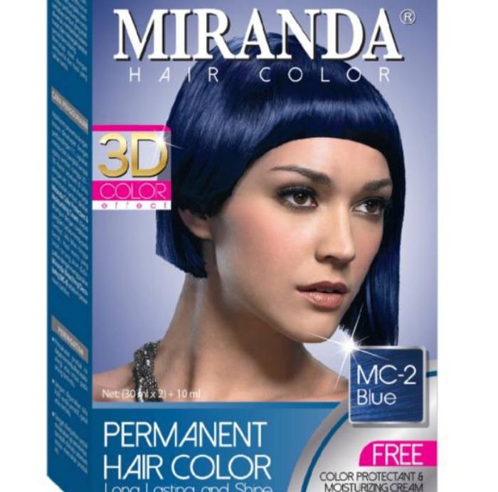 Gambar Miranda Hair Colour Premium Semir Cat Pewarna Rambut Miranda (11-1519) - Mc-2 Blue dari Almahyra 58 undefined Tokopedia
