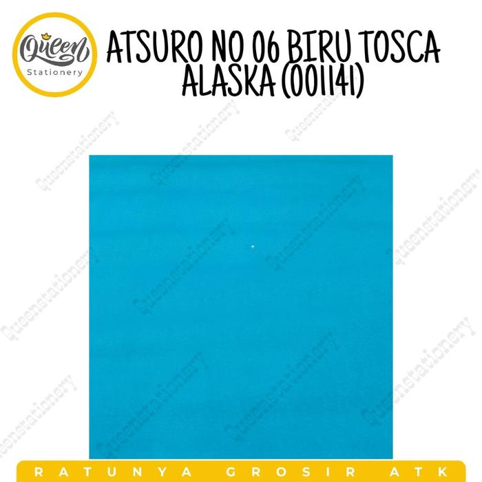 Gambar KERTAS ATSURO ALASKA / KERTAS WARNA / KERTAS ASTURO / KERTAS WARNA - BIRU TOSCA dari queen.stationery undefined Tokopedia