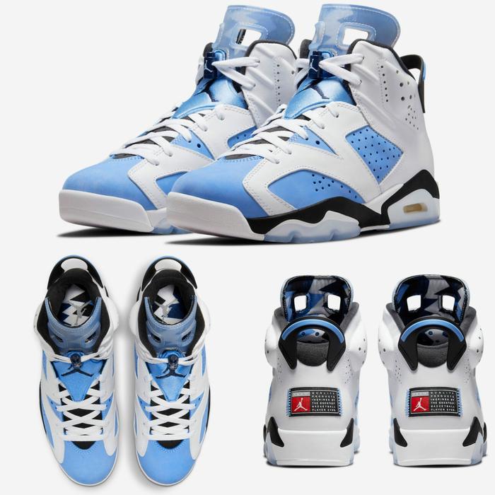 AIR JORDAN 6 RETRO UNC NORTH CAROLINA 