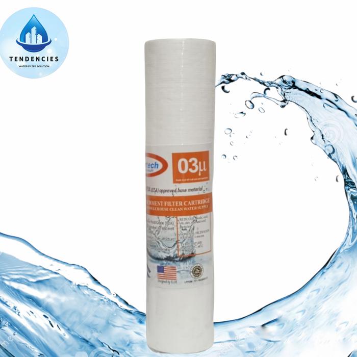 Gambar CATRIDGE FILTER 10" / SEDIMEN FILTER 10 INCH / SPUN FILTER -WATERTECH - 0.3 Micron dari Tendencies Water Filter undefined Tokopedia