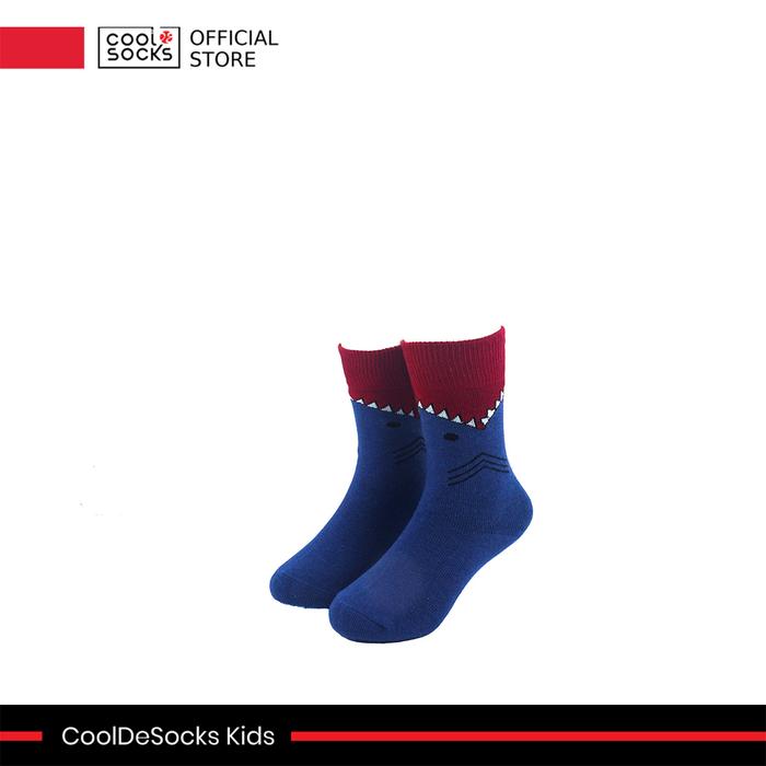 Gambar CoolDeSocks Kids | Kaos Kaki Anak Motif - Shark Bite - Medium dari CoolDeSocks undefined Tokopedia