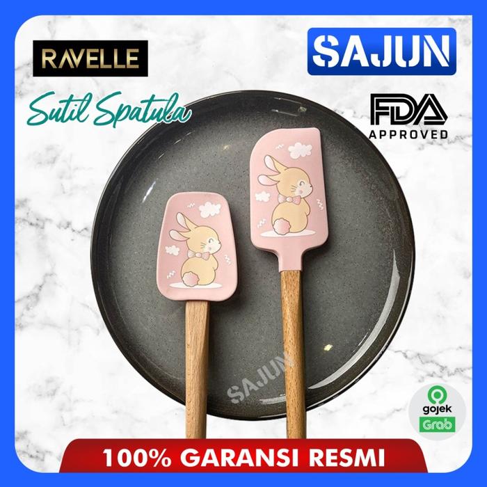 Gambar RAVELLE Sutil Set of 2 Peralatan Masak Sutil Spatula 6 Motif Menarik - FLORALPINK dari Sajun Electronic Tangerang undefined 5 Tokopedia
