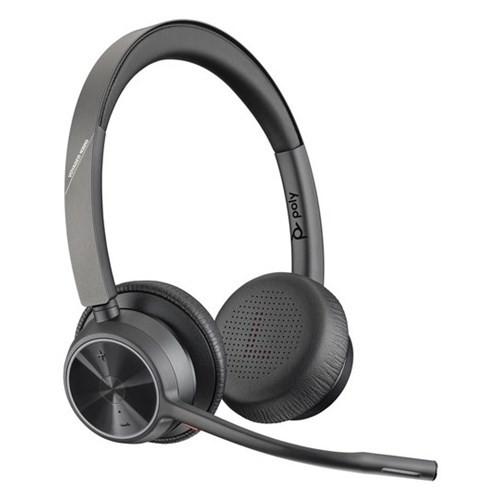 Gambar PLANTRONICS POLY WIRELESS HEADPHONE VOYAGER 4320 UC [218475-01] USB-A dari Virtual Tech undefined Tokopedia