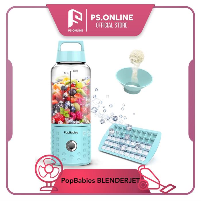 Gambar Portable Blender POPBABIES, Smoothie Blender for Shakes and Smoothies - Biru Muda dari PS.ONLINE STORE undefined Tokopedia
